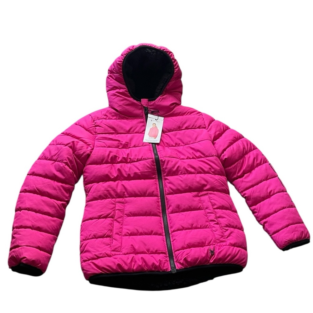 Spyder - Girl’s Sherpa Lined Puffer Winter Jacket - Picture 6 of 6